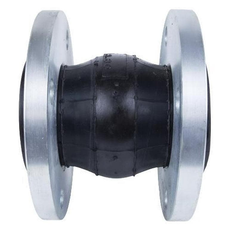 Flanged single-sphere rubber expansion joint